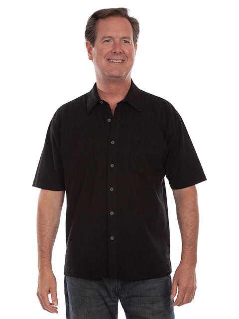 SCULLY: Men's Casual Margarita-Ville Short Sleeve Button Down