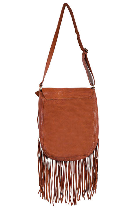 SCULLY: Natural Edges Leather Crossbody Purse