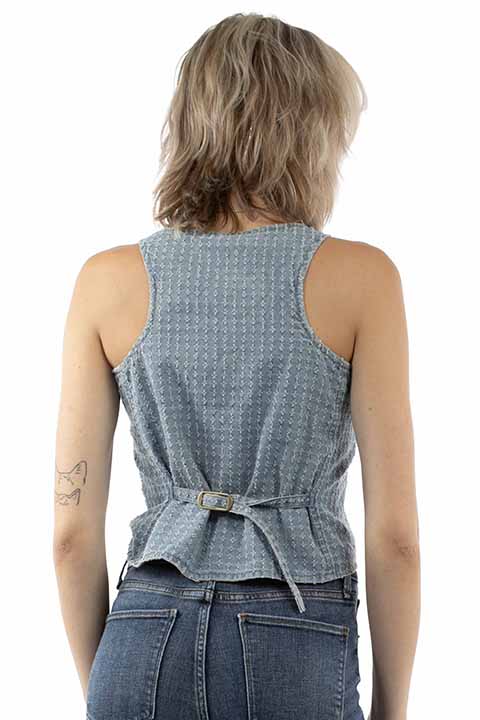 SCULLY: Ladies Baby Blue Vest