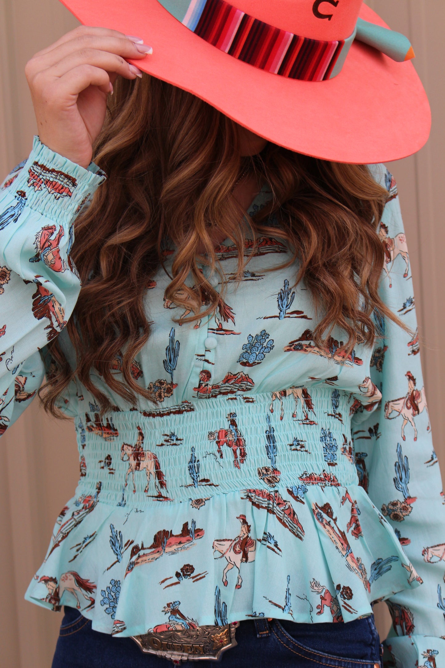 INDIAN LODGE FELT HAT - CORAL