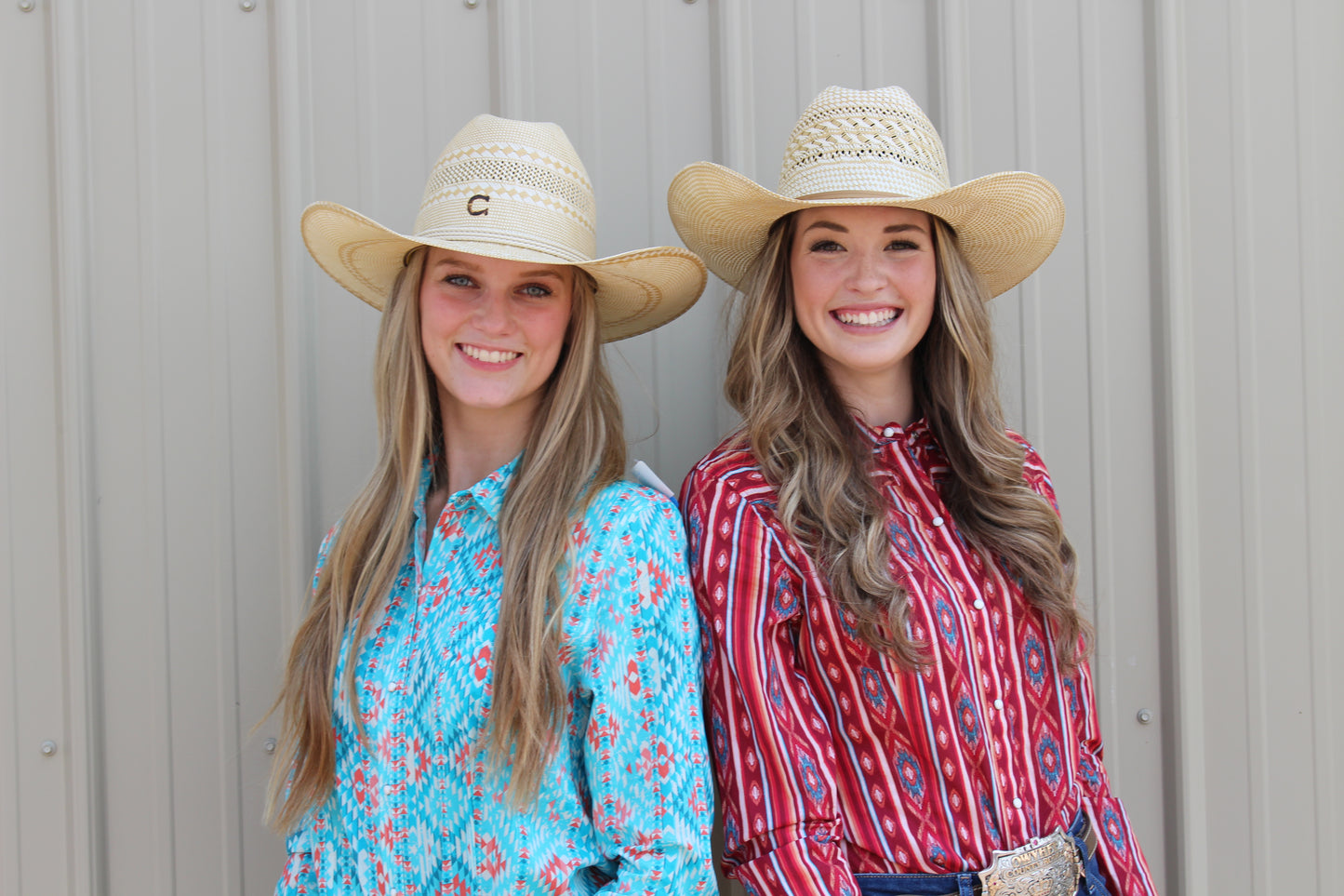 Tin Haul Women's Long Sleeve Turquoise Snap Shirt Turquoise