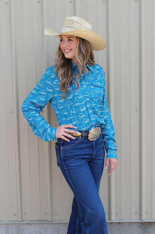 ROPER WOMEN'S WESTERN HAT SNAP SHIRT