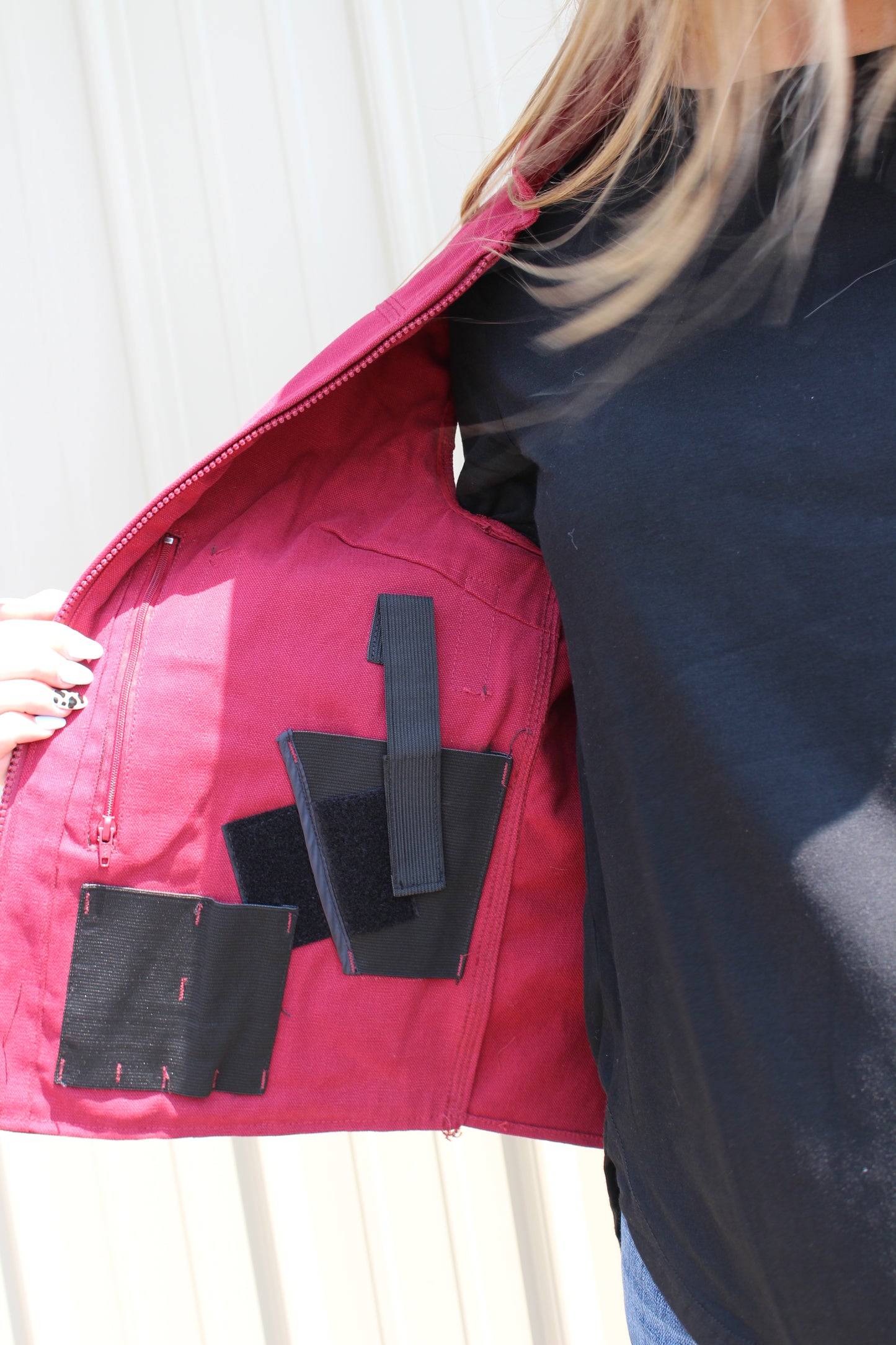 WYOMING TRADERS WOMEN'S CALAMITY CONCEALED CARRY VEST CRANBERRY