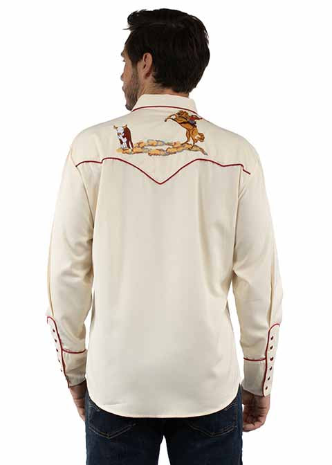 SCULLY HEREFORD AND PALOMINO EMBROIDERY SHIRT