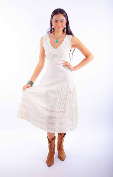 SCULLY-Womens Cotton Cantina Dress