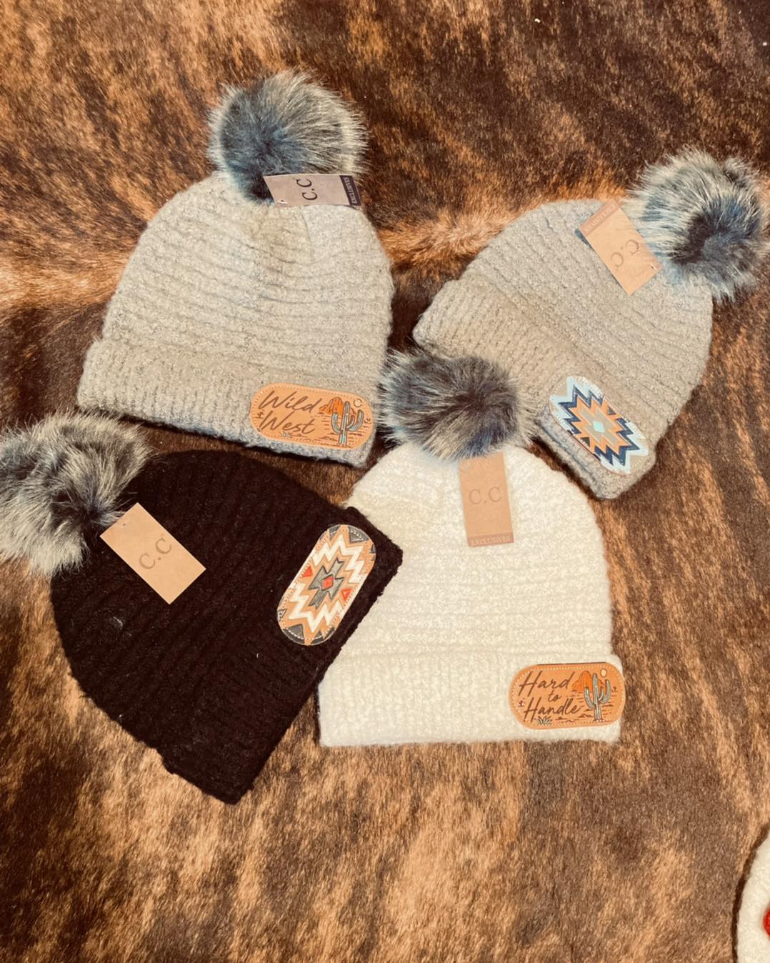 McIntire Saddlery C.C. Pom-Pom Beanies