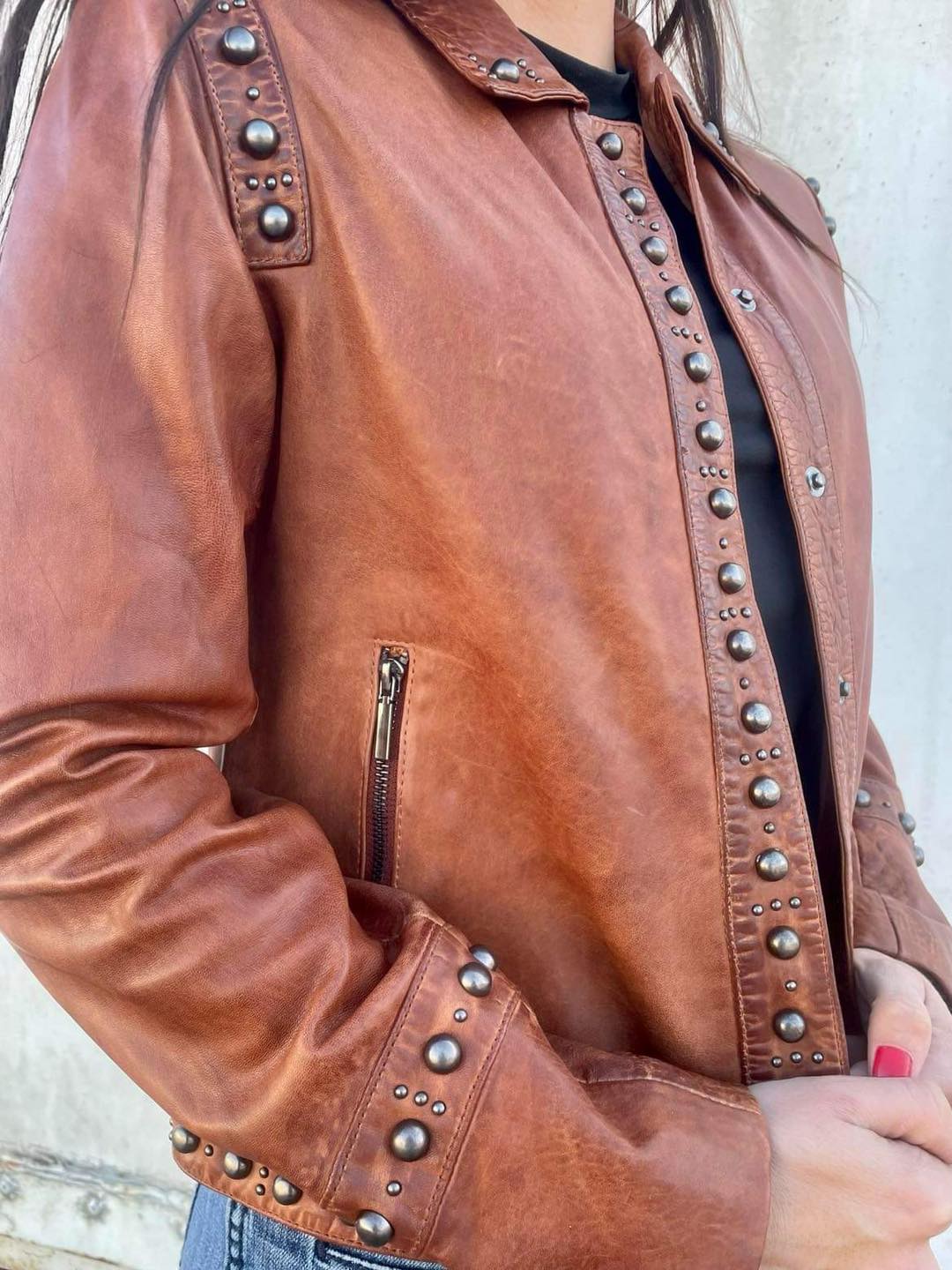 Scully "Leather Stud" Womens Jacket