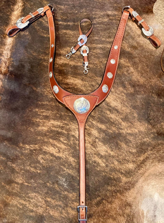 Valkarie Equine Breast Collar: Dark Vaquero