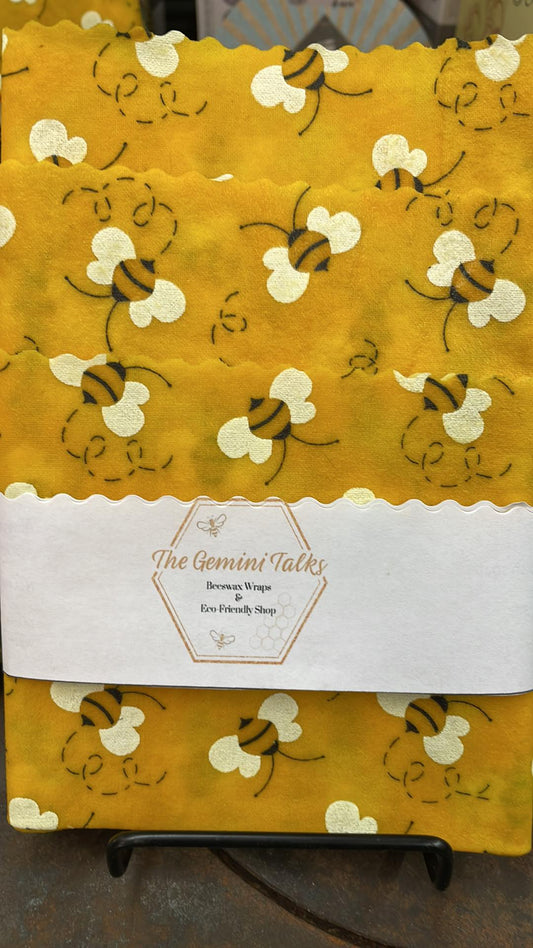 Bees Wax Reusable Food Wraps