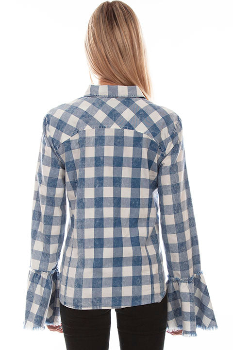 Scully: Picnic Plaid Belle Sleeve Top