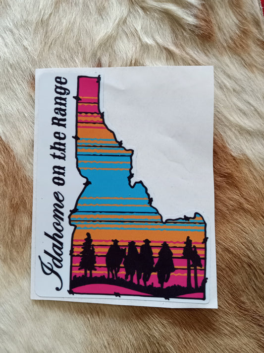 Idahome on The Range Sticker
