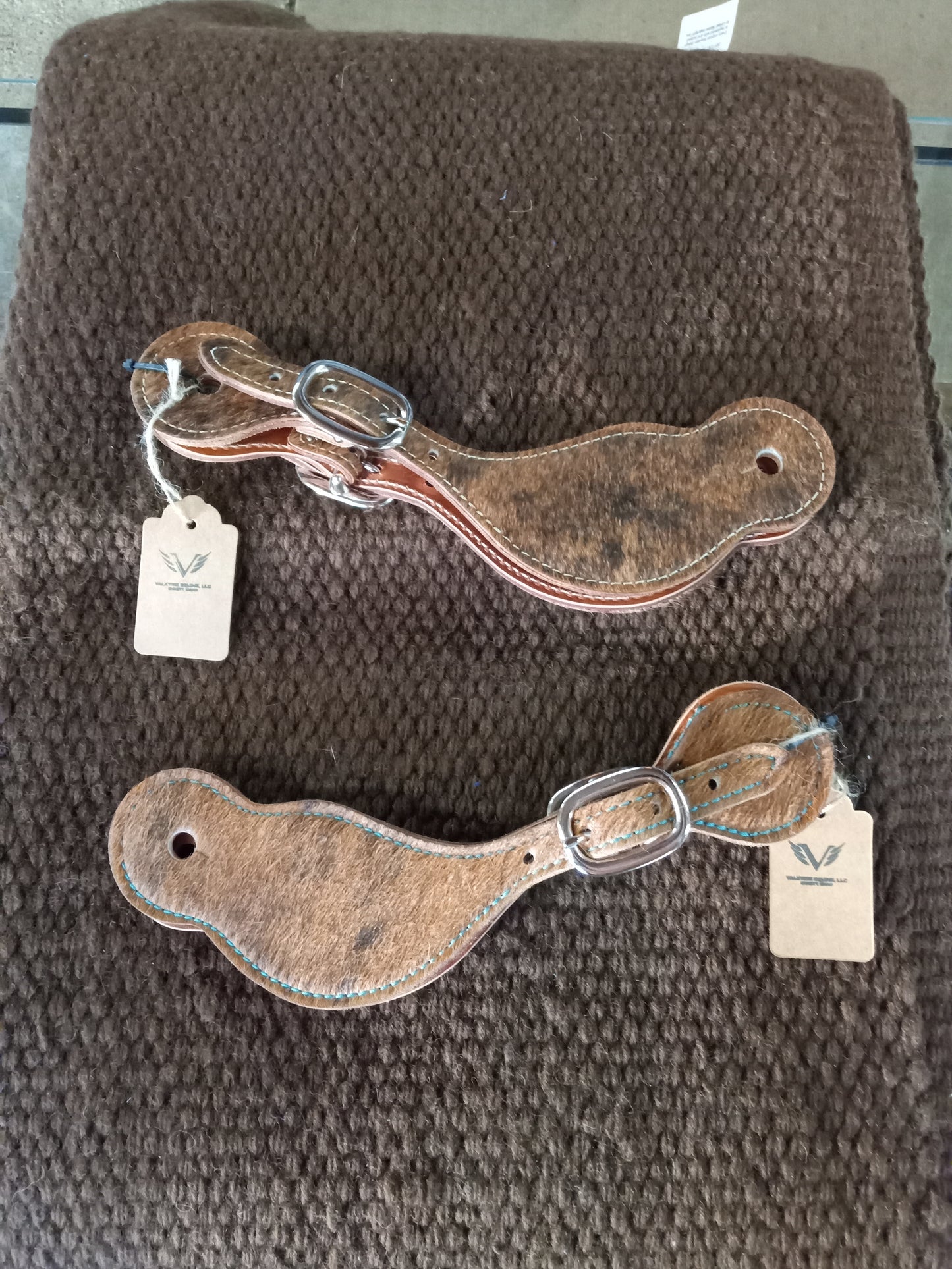 Valkarie Equine: Hair-On-Hide Spur Straps