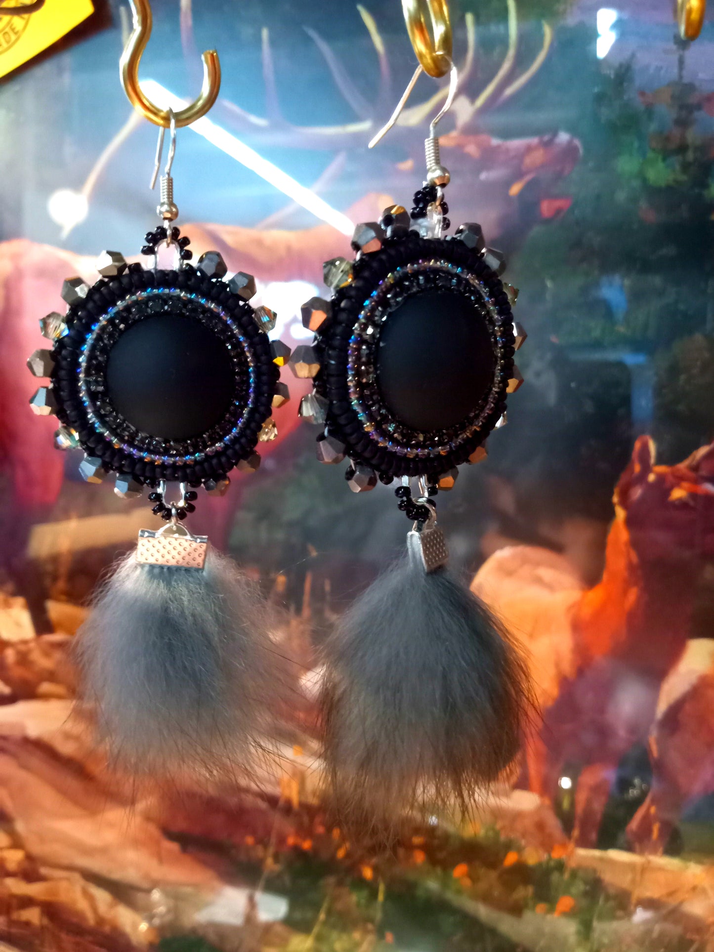 Authentic Alaskan Native Seed Bead Earrings