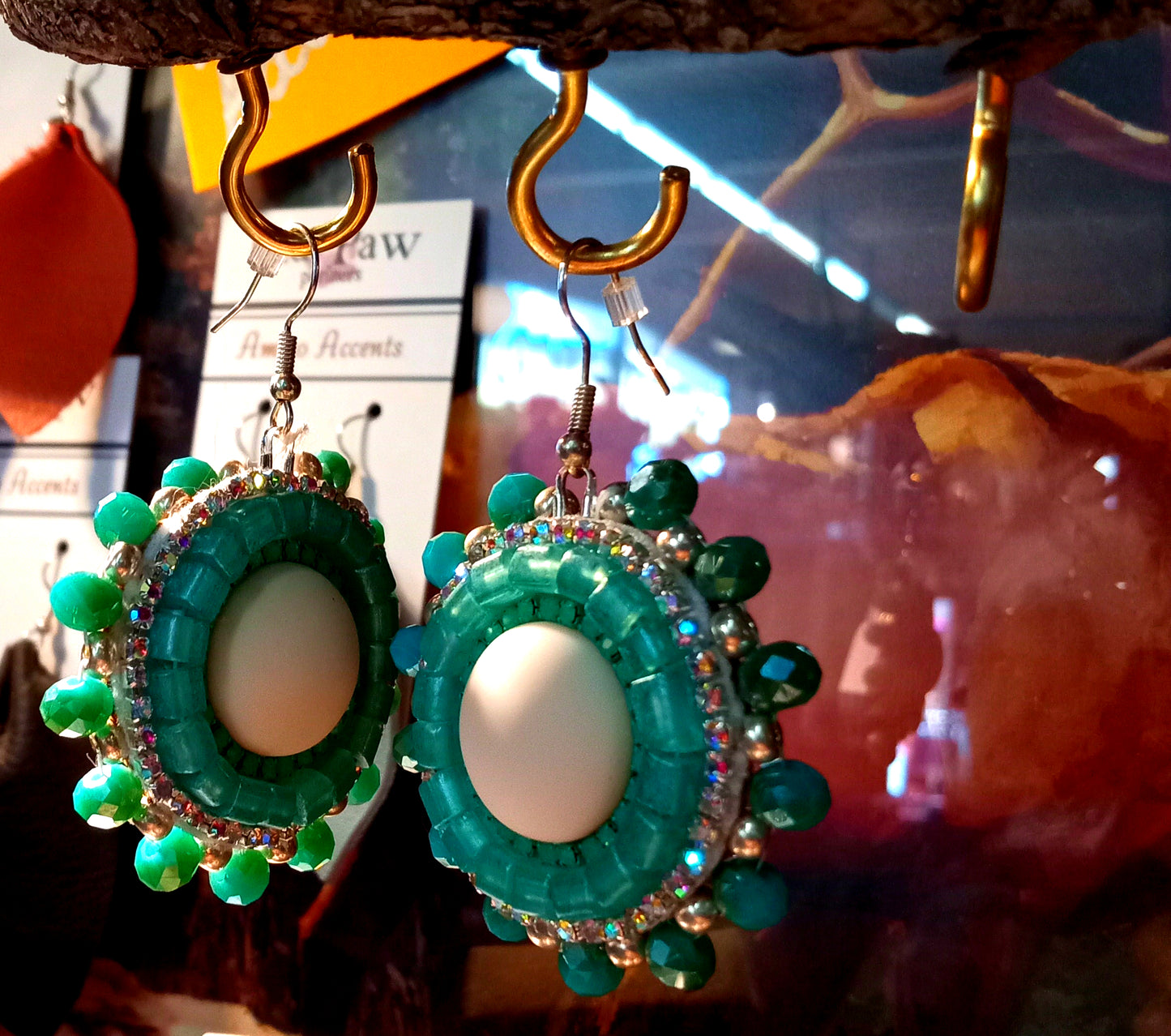 Authentic Alaskan Native Seed Bead Earrings