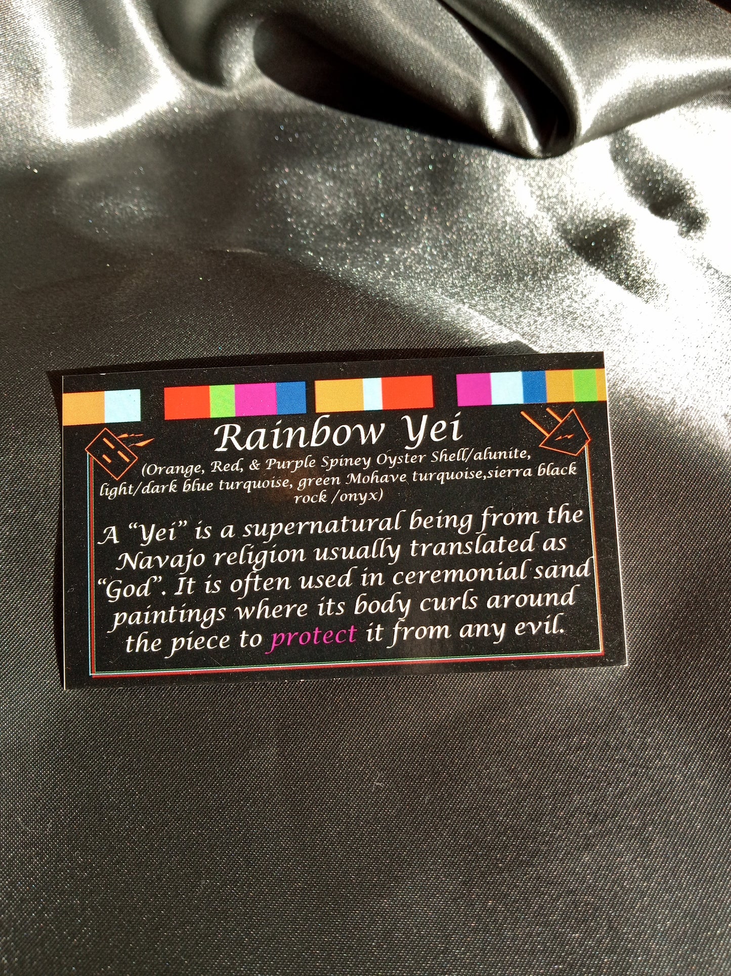 Rainbow Yei: Handmade Native American Silver Jewelry