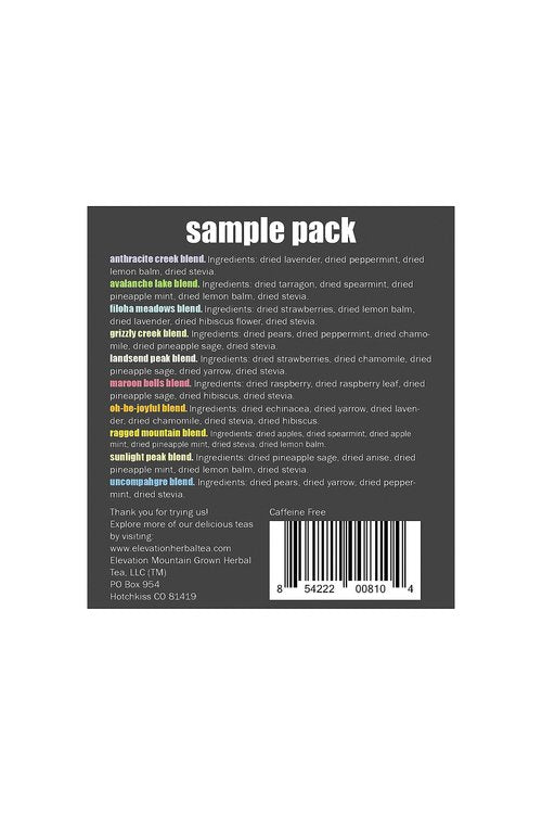 Elevation Mountain Grown Herbal Tea Company: Sample Pack