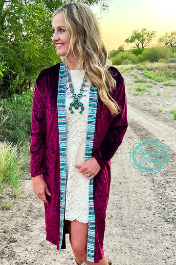 Wine and Dine Velvet Duster – Reload Out West Outdoors