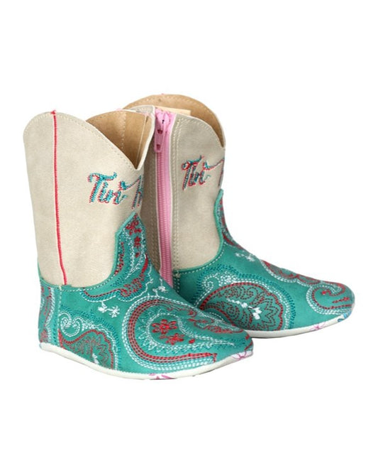 Infant Girl's Pony Paisley Western Cowboy Boots