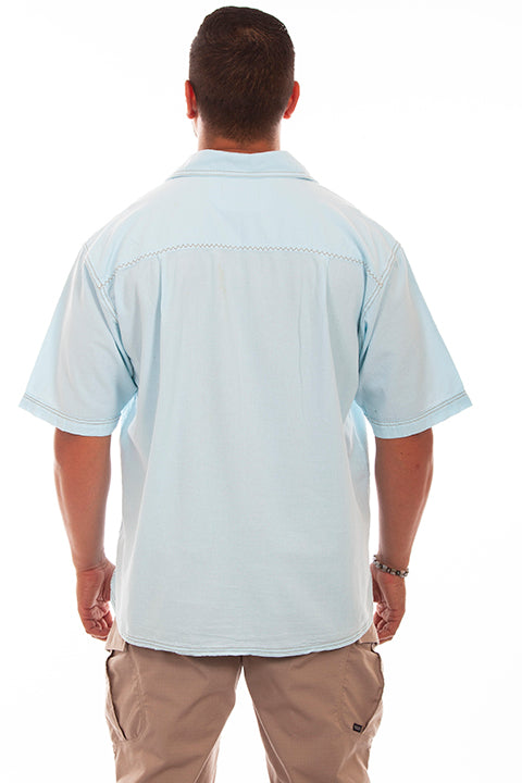 SCULLY: Men's Casual Short Sleeve Traveling Button Down (SO MANY COLORS!)