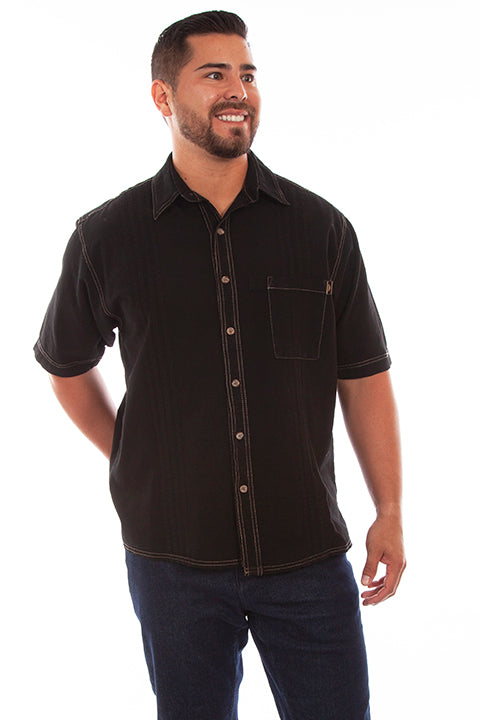 SCULLY: Men's Casual Short Sleeve Traveling Button Down (SO MANY COLORS!)