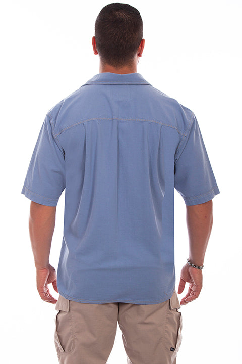 SCULLY: Men's Casual Short Sleeve Traveling Button Down (SO MANY COLORS!)