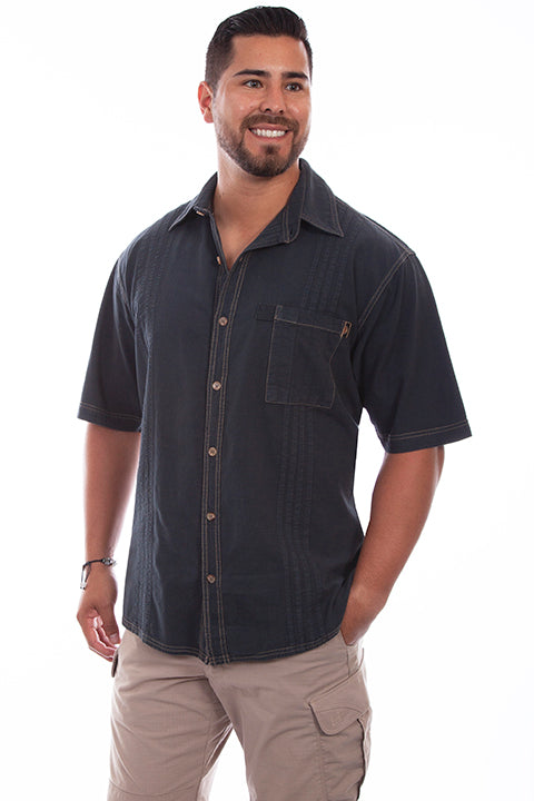 SCULLY: Men's Casual Short Sleeve Traveling Button Down (SO MANY COLORS!)