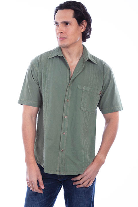 SCULLY: Men's Casual Short Sleeve Traveling Button Down (SO MANY COLORS!)