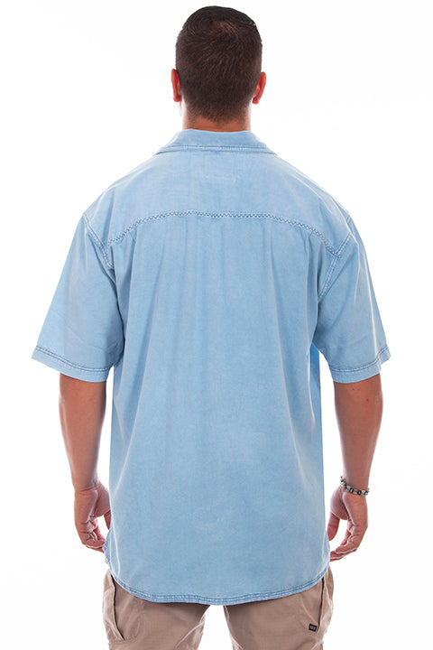 SCULLY: Men's Casual Short Sleeve Traveling Button Down (SO MANY COLORS!)