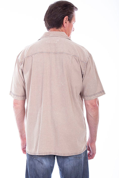SCULLY: Men's Casual Short Sleeve Traveling Button Down (SO MANY COLORS!)