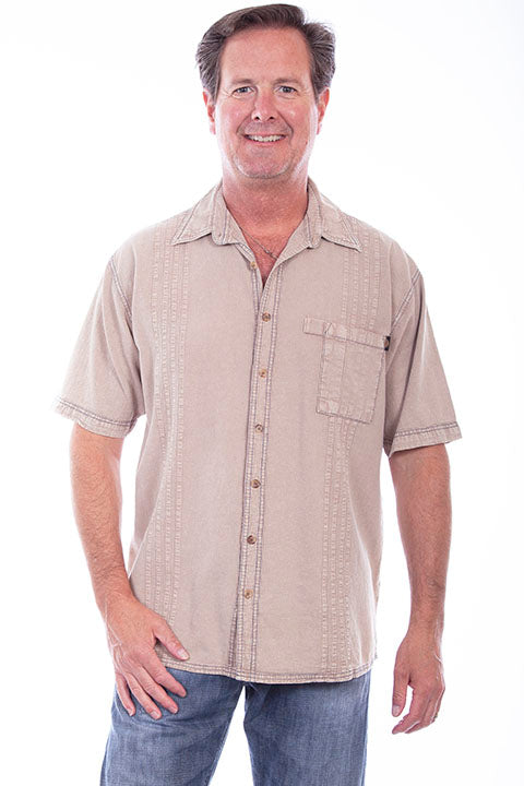SCULLY: Men's Casual Short Sleeve Traveling Button Down (SO MANY COLORS!)