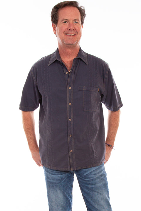 SCULLY: Men's Casual Short Sleeve Traveling Button Down (SO MANY COLORS!)