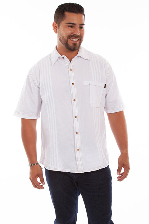 SCULLY: Men's Casual Short Sleeve Traveling Button Down (SO MANY COLORS!)