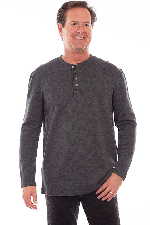 SCULLY: Men's Casual Knit Long sleeve Shirt