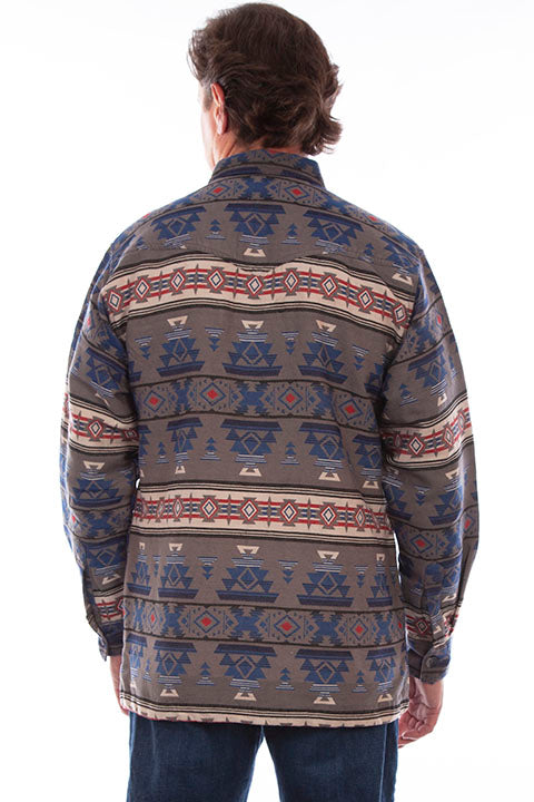 SCULLY: Men's Patriotic Aztec Shacket
