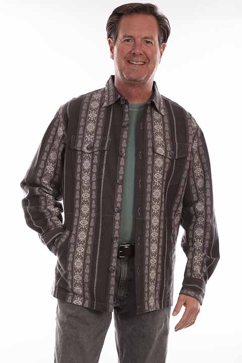SCULLY: Men's Jacquard Shacket