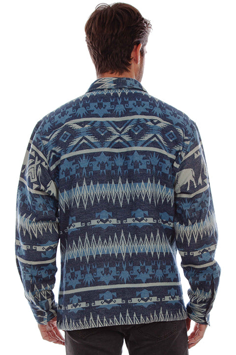 SCULLY: Men's Aztec Buffalo Shacket