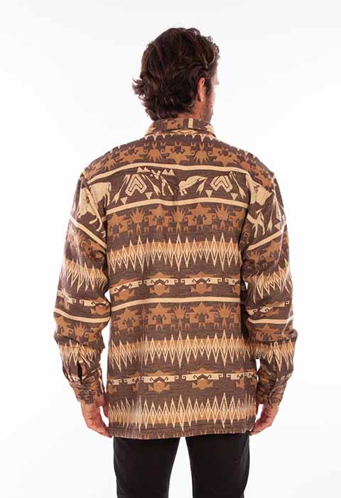 SCULLY: Men's Aztec Buffalo Shacket
