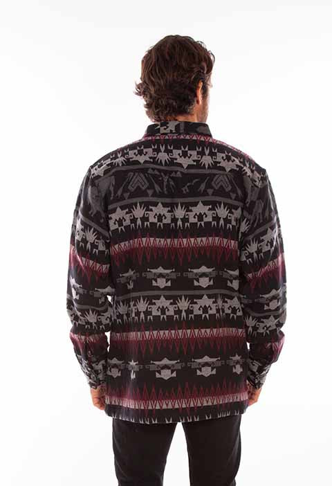 SCULLY: Men's Aztec Buffalo Shacket
