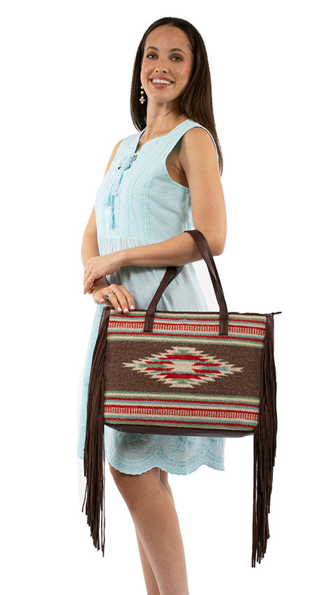 SCULLY: Aztec Saddle Blanket Laptop Bag