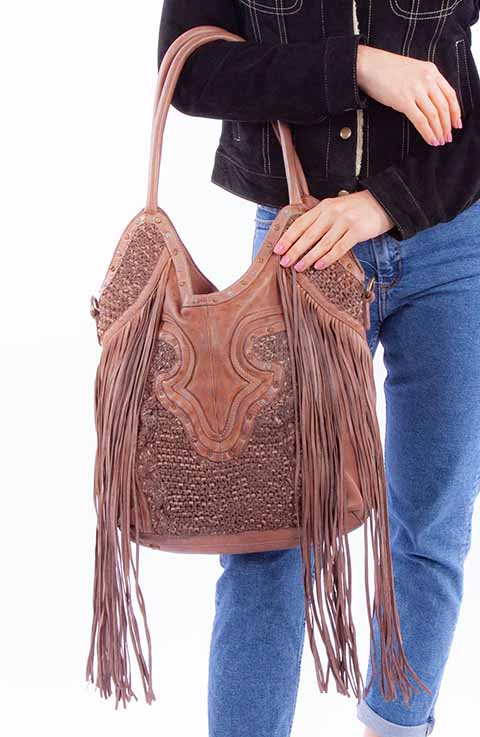 SCULLY: Western Motif Shoulder Bag