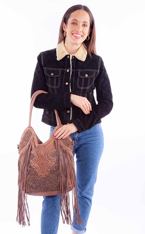 SCULLY: Western Motif Shoulder Bag