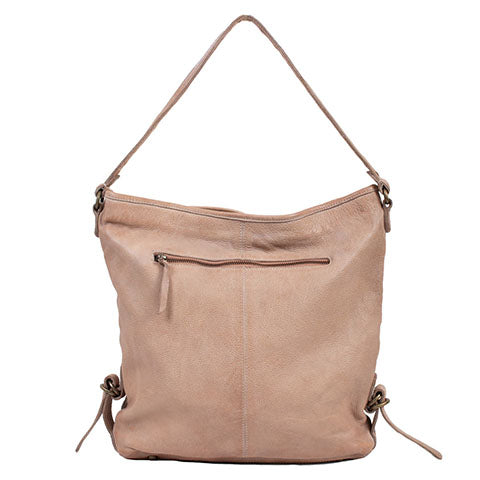 SCULLY: Studded Canvas Shoulder Bag