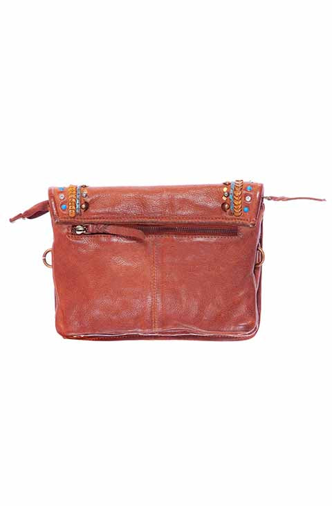 SCULLY: Embroidered Leather Mini Bag