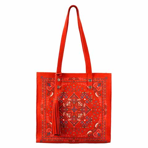 SCULLY: Embroidered Artisan Square Purse