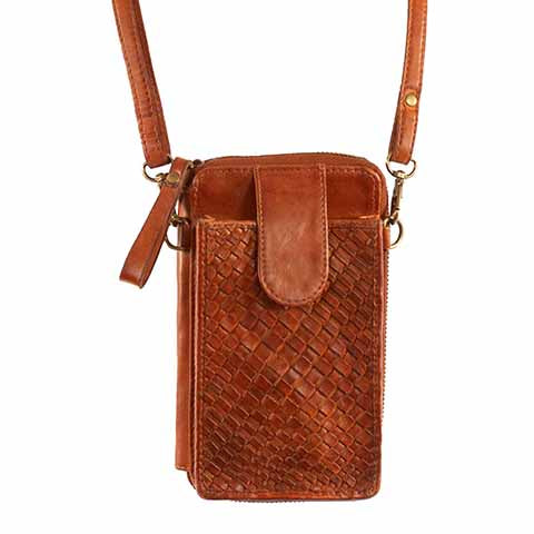 SCULLY: Woven Mini Cross Body Purse (Cell Phone)