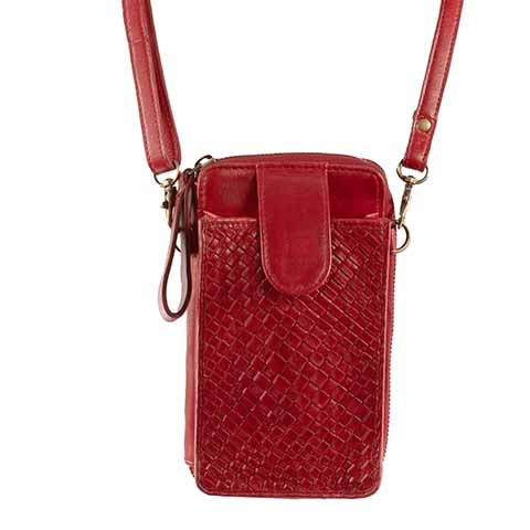 SCULLY: Woven Mini Cross Body Purse (Cell Phone)