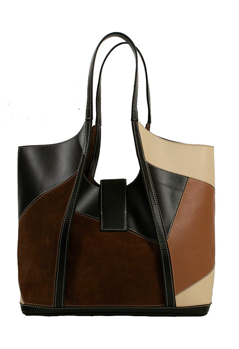SCULLY: Natural Leather Patchwork Purse Collection (3 options)