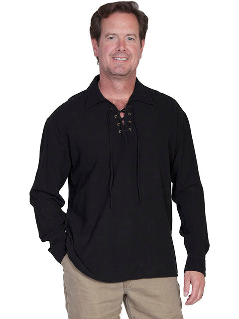 SCULLY: Men's Casual Collared Tunic Top