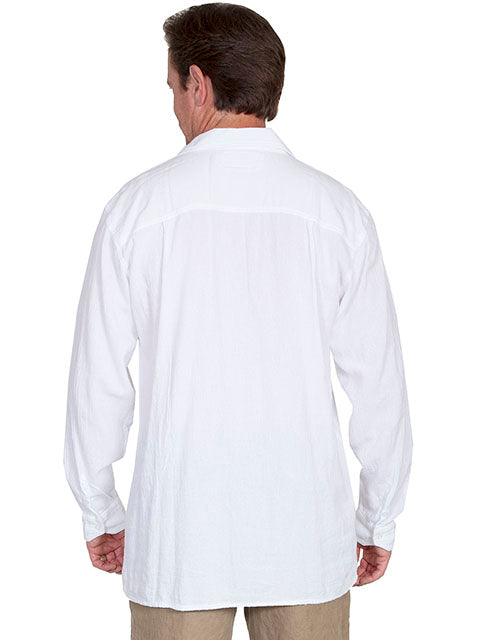 SCULLY: Men's Casual Collared Tunic Top