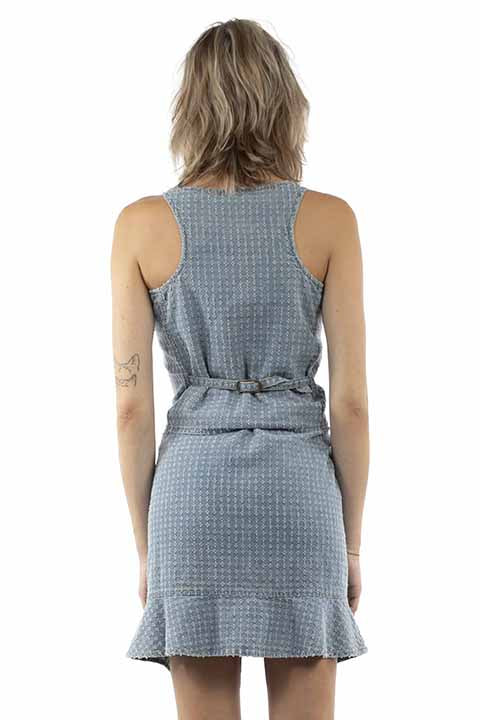 Scully- Womens Denim Dimpled Skirt